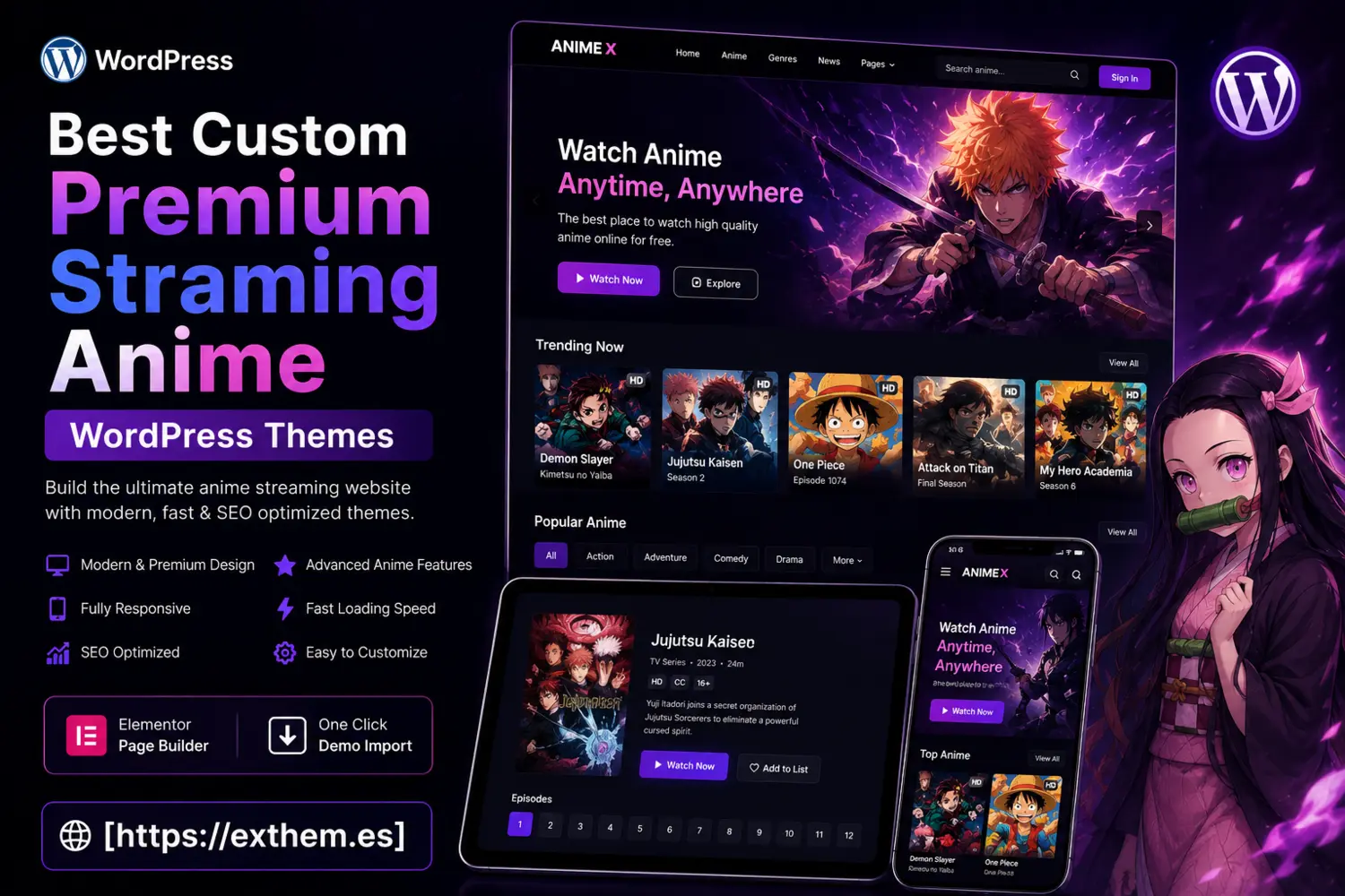 Rekomendasi Custom Anime Streaming Themes for WordPress Terbaik Siap Pakai untuk Meningkatkan Trafik