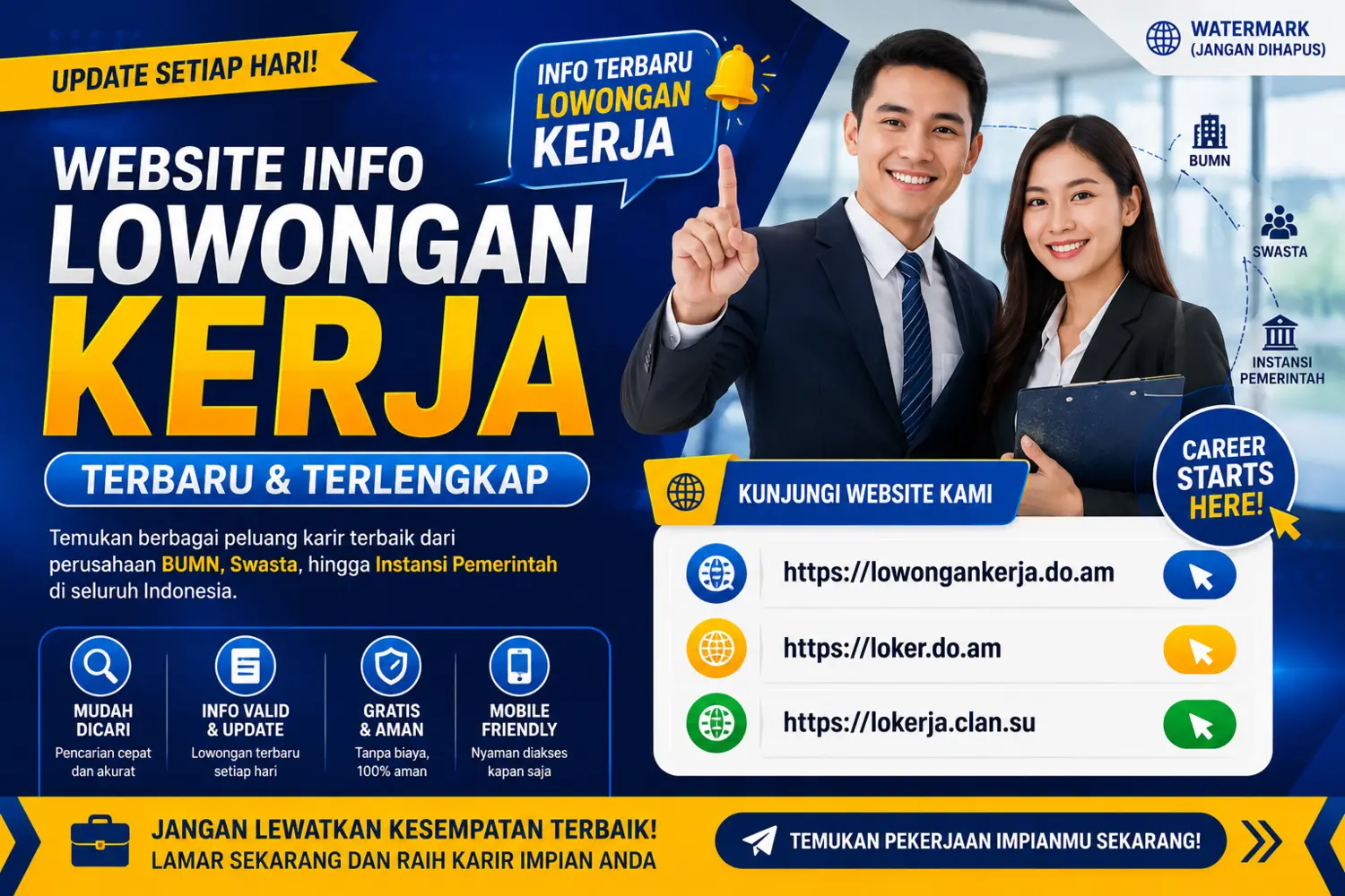 Info Lowongan Kerja Terbaru Hari Ini CPNS, BUMN, Swasta, Pertamina & Bank 2026 – Update Peluang Karier Resmi Seluruh Indonesia