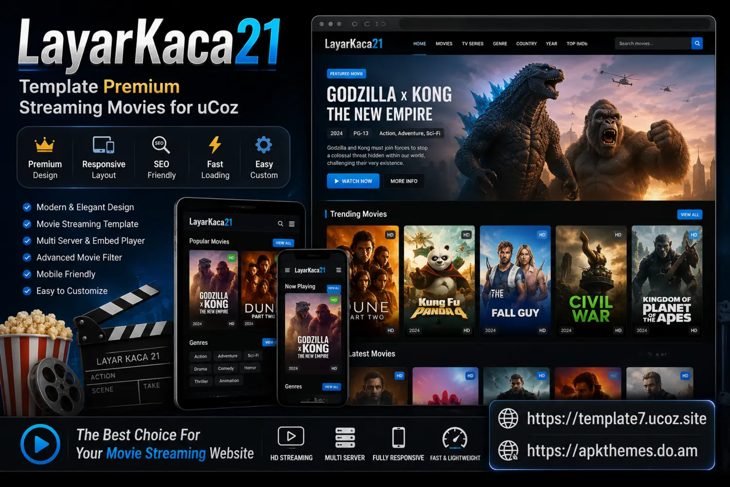 5 Alasan LayarKaca21 Template Premium Streaming Movies for uCoz Menjadi Referensi Theme Website Hiburan Modern